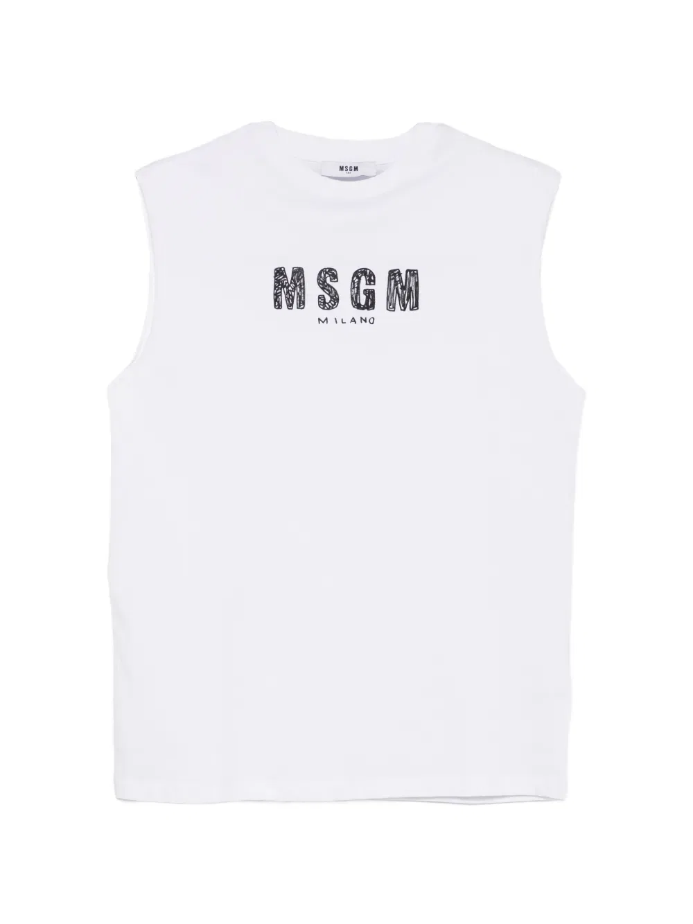 Жилет с логотипом Msgm Kids, белый