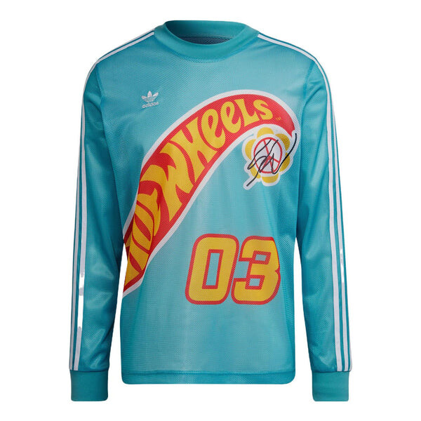 

Футболка Adidas Originals x Hot Wheels x Sean Wotherspoon Crossover Pullover 'Blue', синий