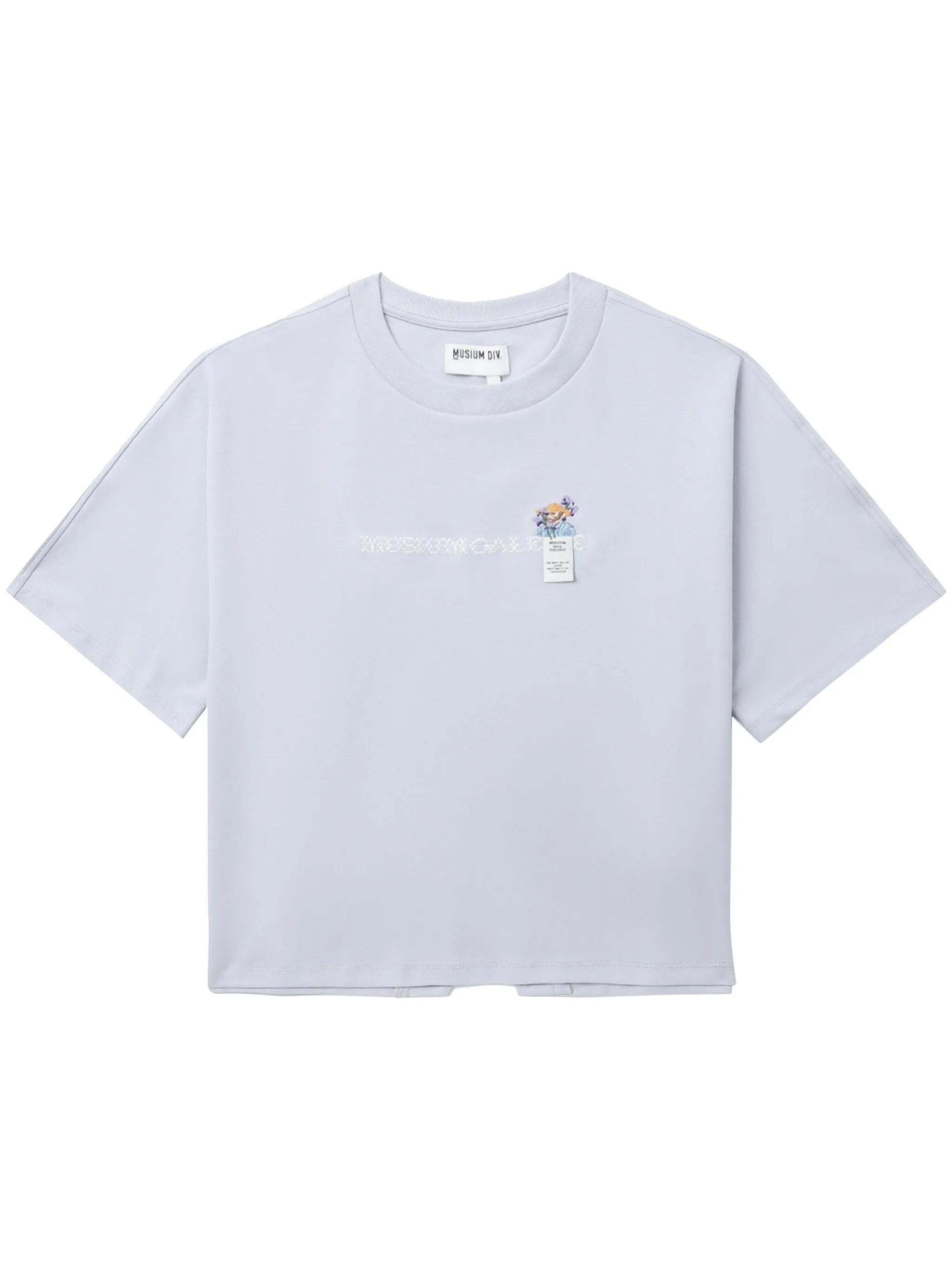 

Футболка с вышивкой и вырезами Musium Div., нейтральный