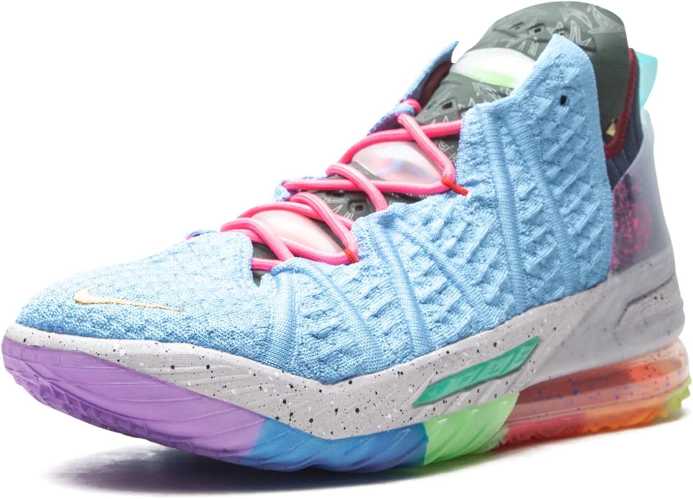 Мужские баскетбольные кроссовки Nike Lebron 181 Thru 9 светло-голубого цвета DM2813-400 — фото 4