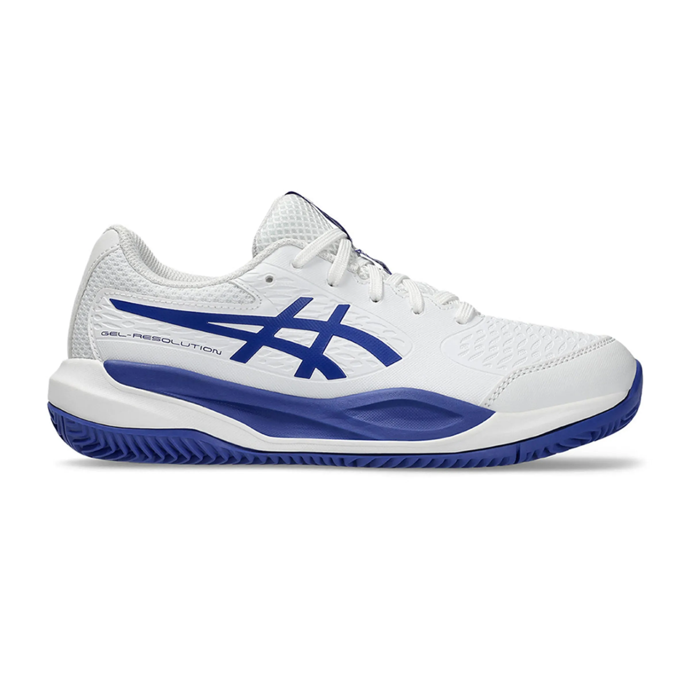 

Детские теннисные кроссовки GEL-RESOLUTION X GS CLAY Asics, белый/синий