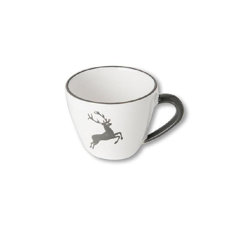 

Чашка для капучино Grey Deer 0,16 л/высота: 6,8 см Gmundner Keramik, белый/серый