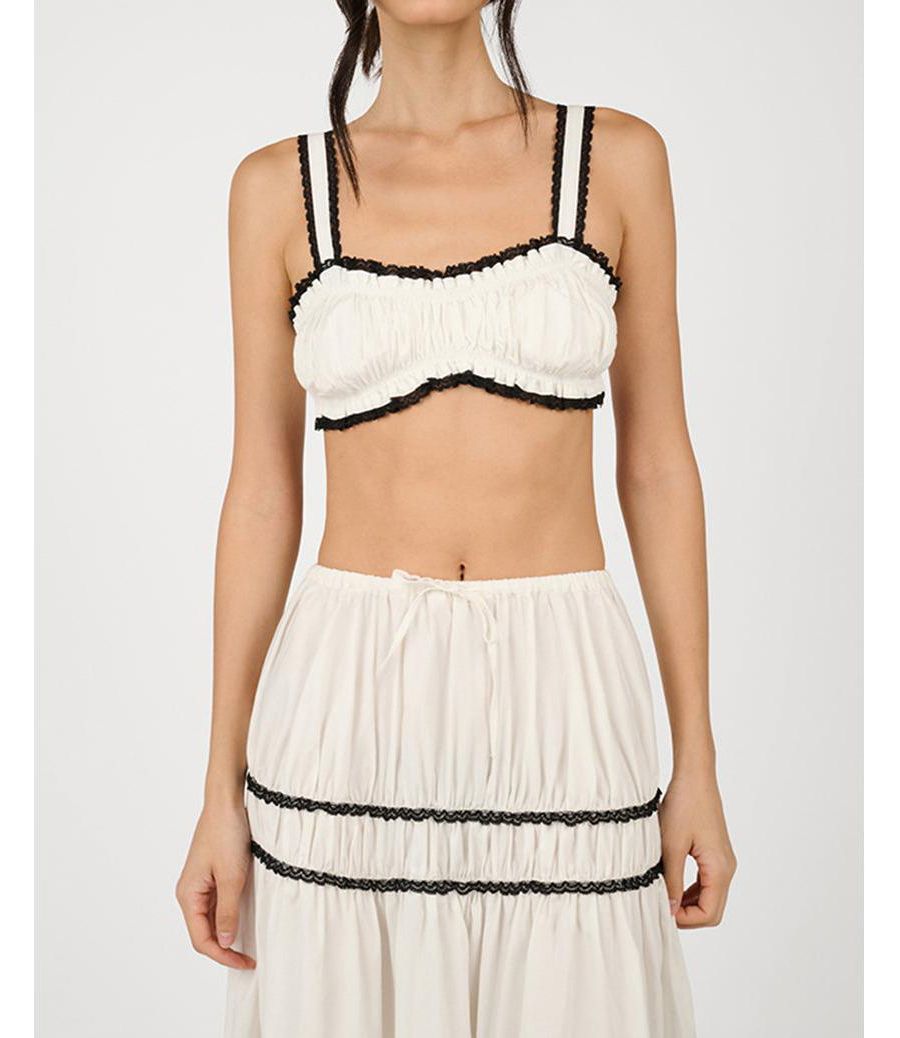 

Женский укороченный топ с драпировкой WeWoreWhat, No Color