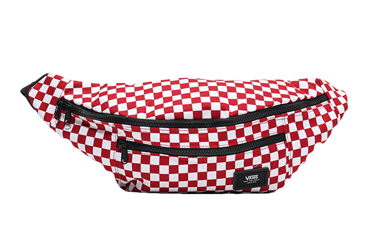 

Vans Холщовая поясная сумка унисекс красно-белая, Red White