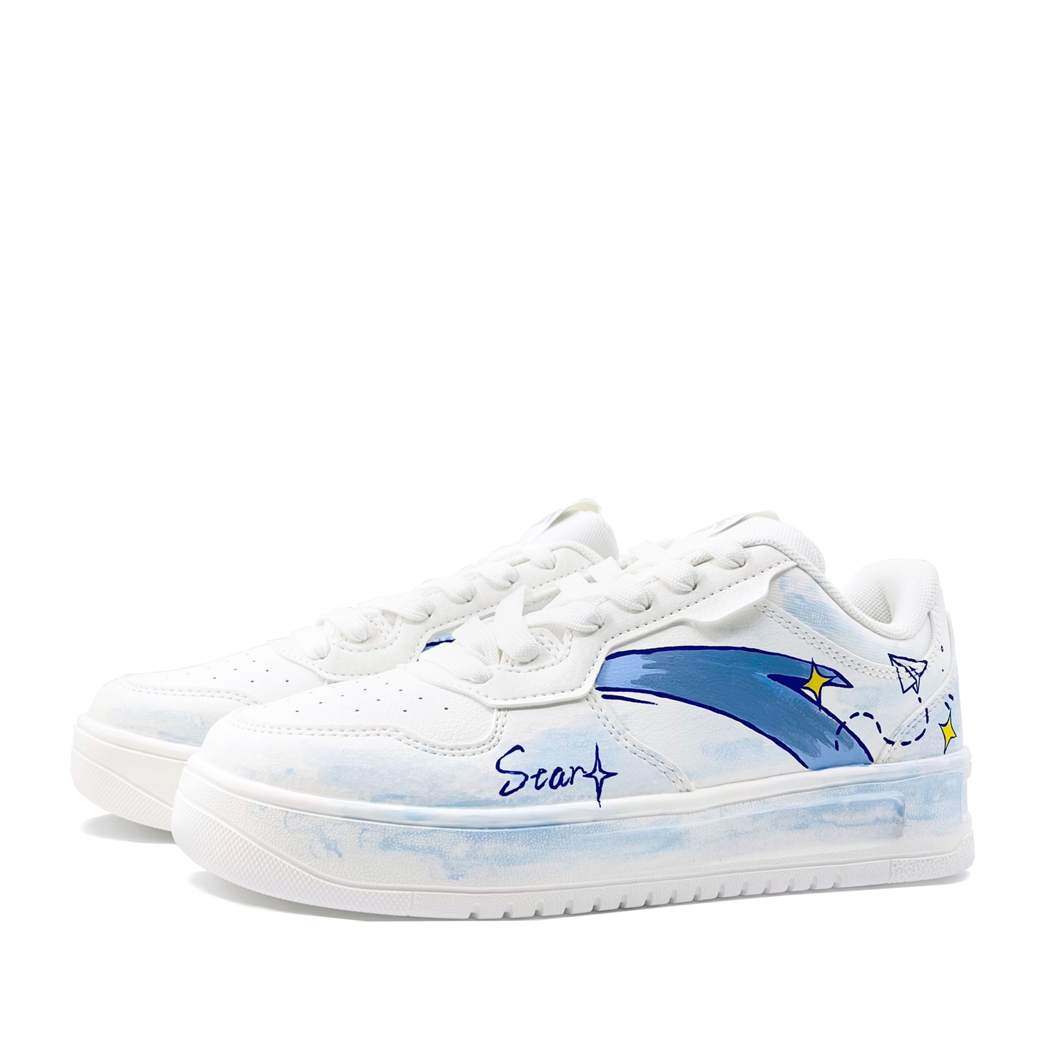 ANTA Легкие кроссовки Easy Paper Plane Low top Skateboard Shoes Unisex Blue — фото 4
