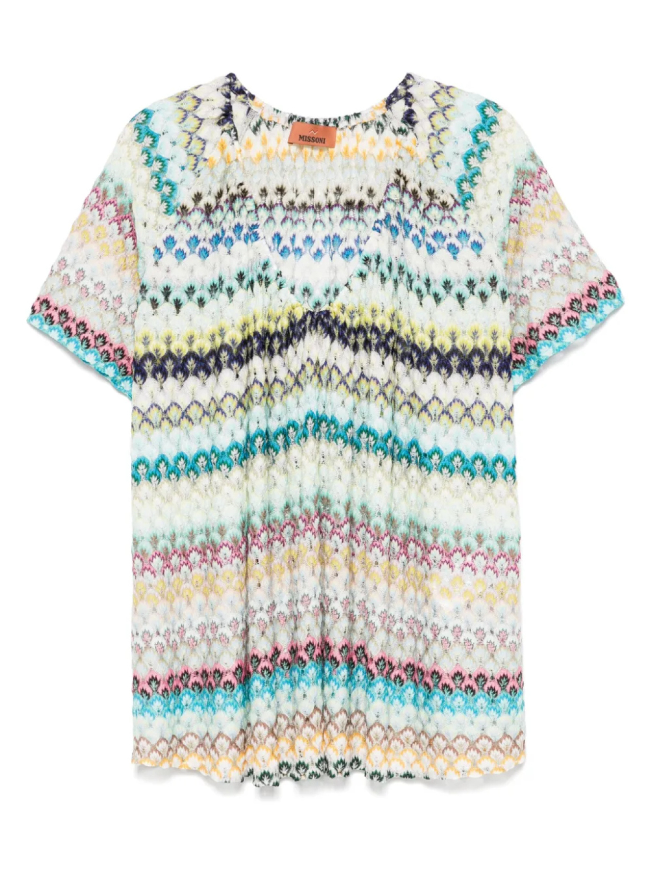 

Блузка с узором зигзаг Missoni, синий
