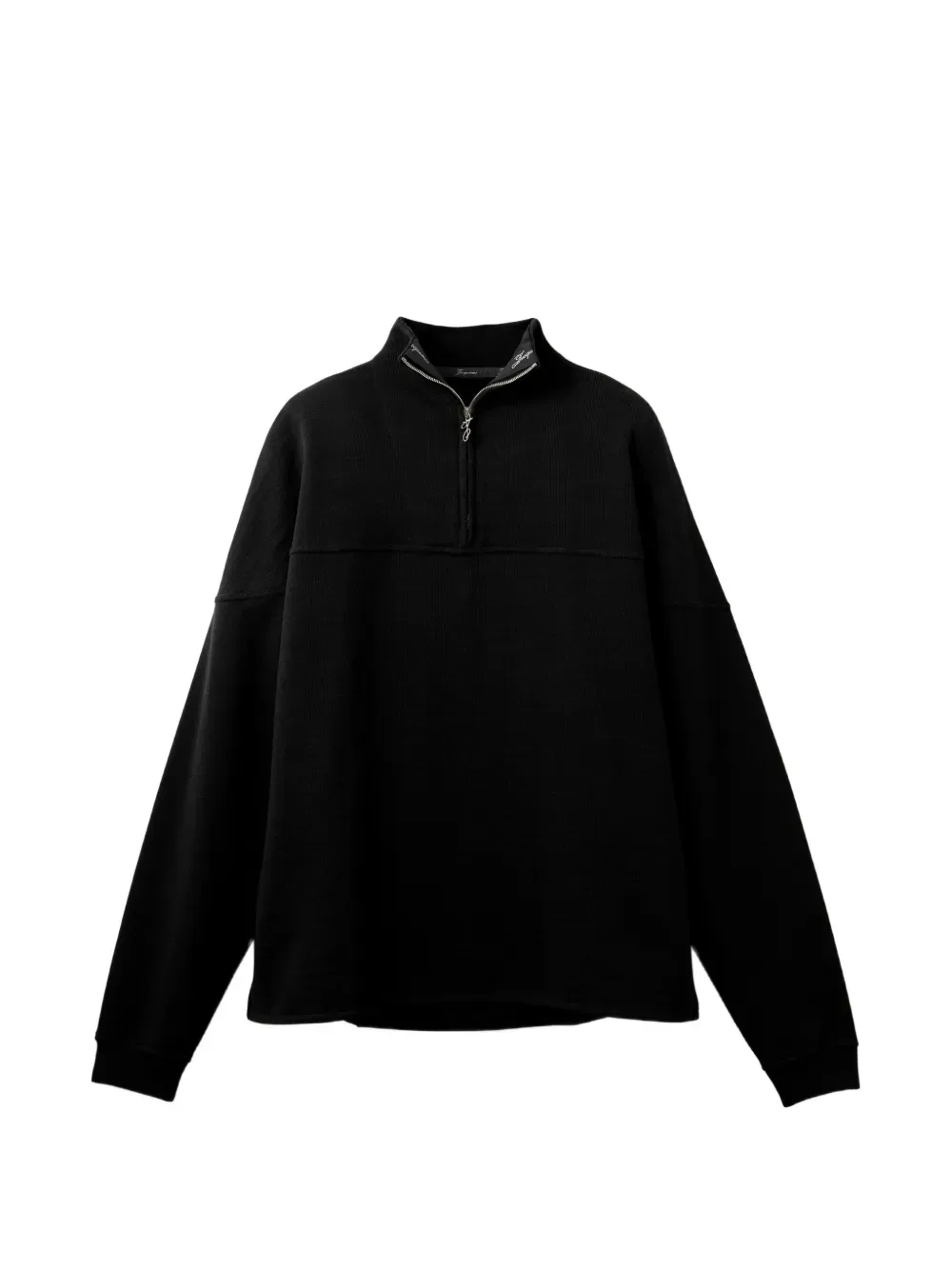 Рубашка с молнией на воротнике Rond Carré JACQUEMUS, черный