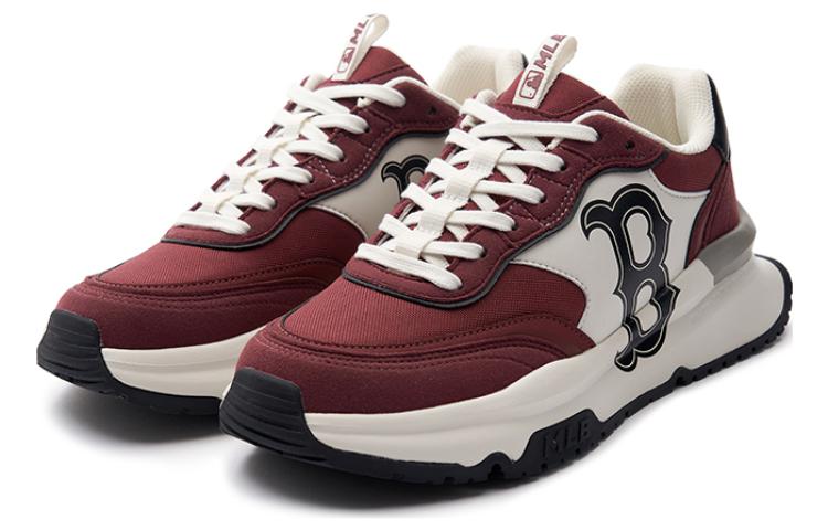 MLB Массивные беговые кроссовки Unisex низкие бордовые, цвет Burgundy — фото 3