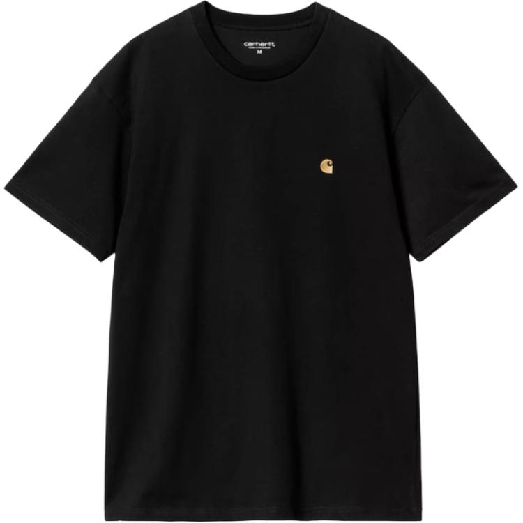 

Мужские футболки с круглым вырезом, умеренно прямой крой Carhartt Wip, bkv/черный