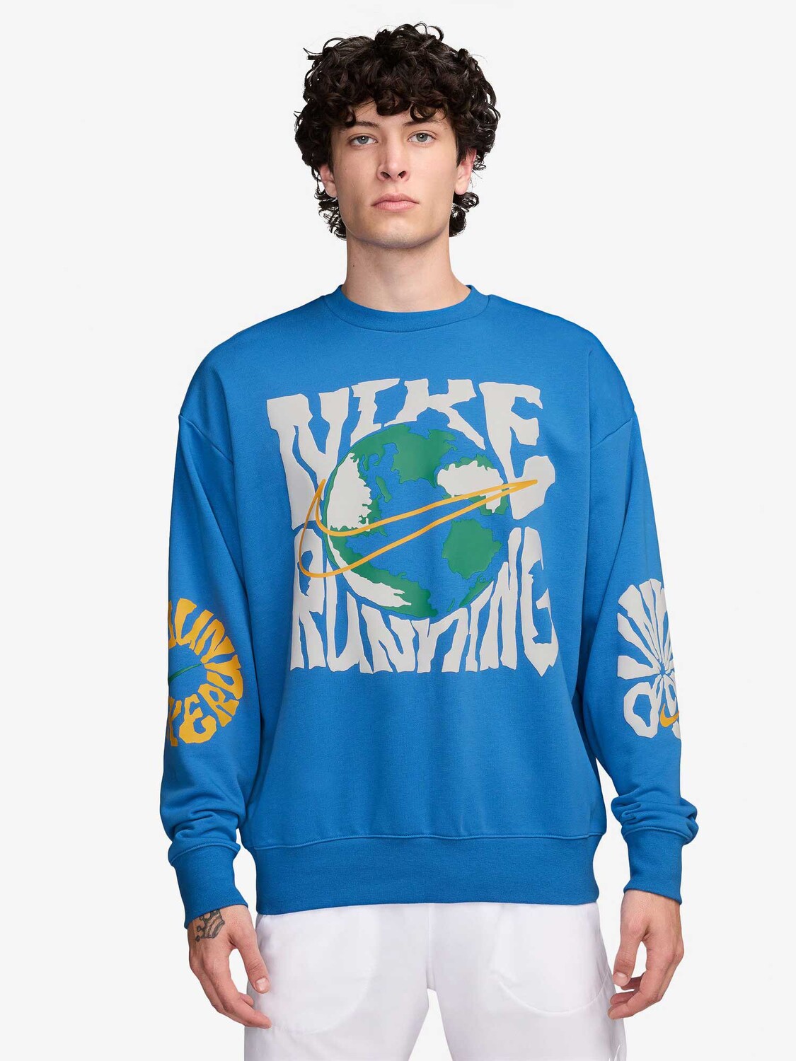 

Блуза Nike M NK DF RUN ENERGY FLC CREW, синий