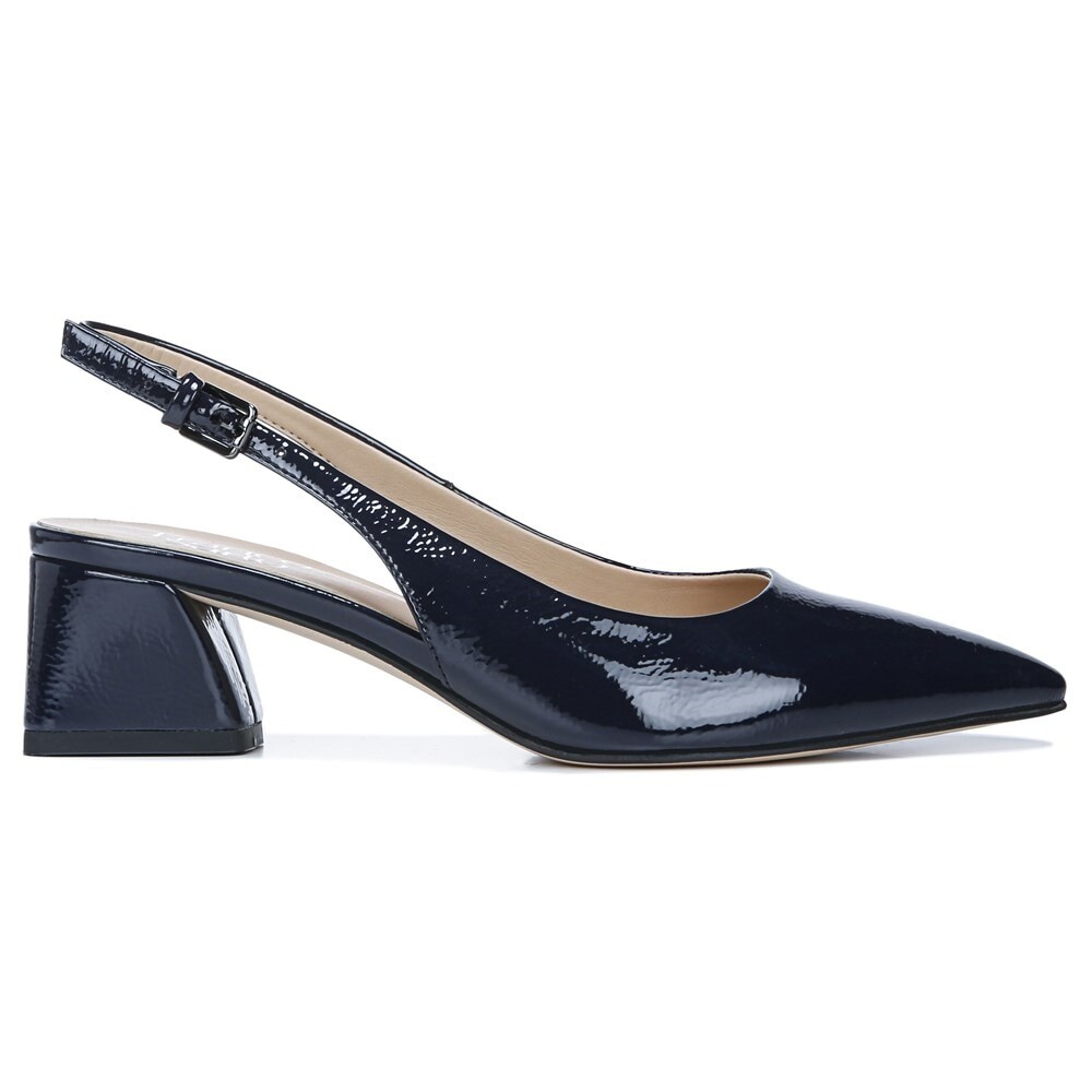 Женские туфли-лодочки Racer с ремешком на пятке Franco Sarto, цвет midnight patent faux leather — фото 2