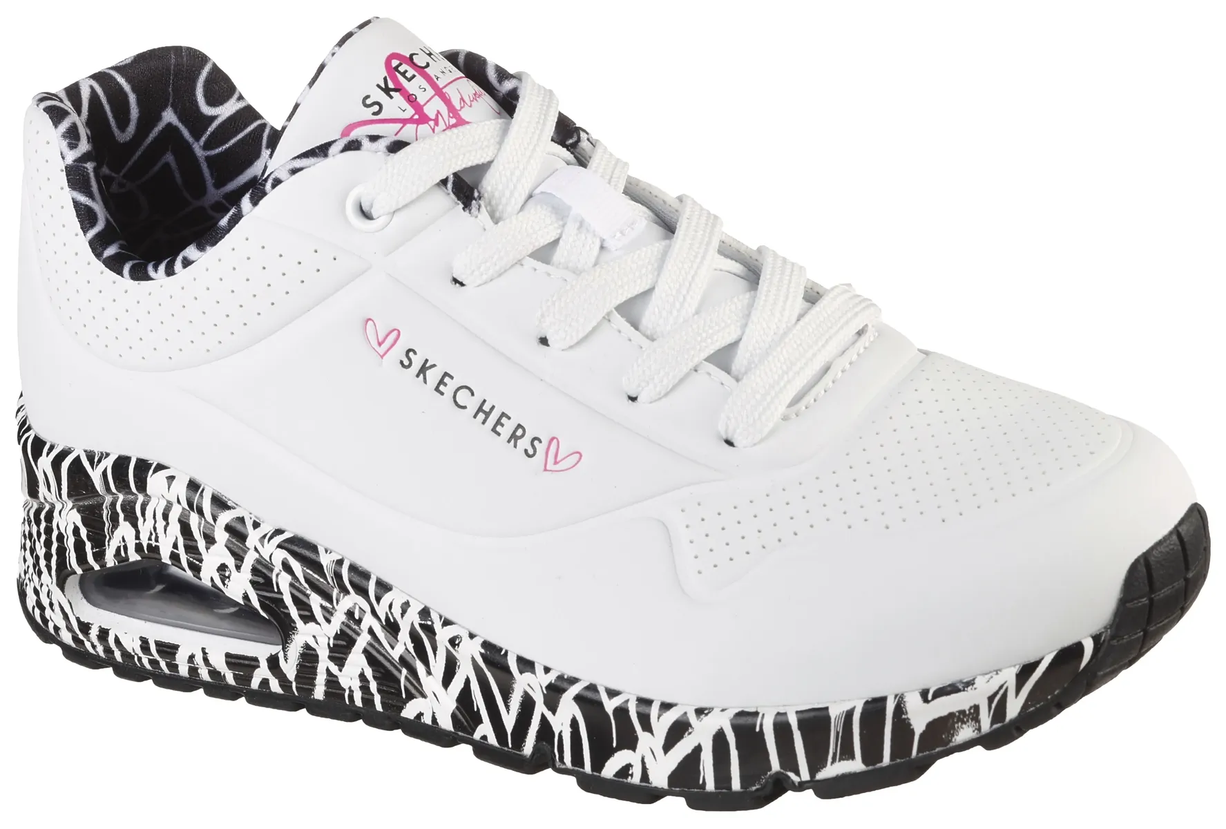 Кроссовки Skechers "UNO LOVING LOVE", с воздушной подошвой, повседневная обувь, полуботинки, туфли на шнуровке, черный