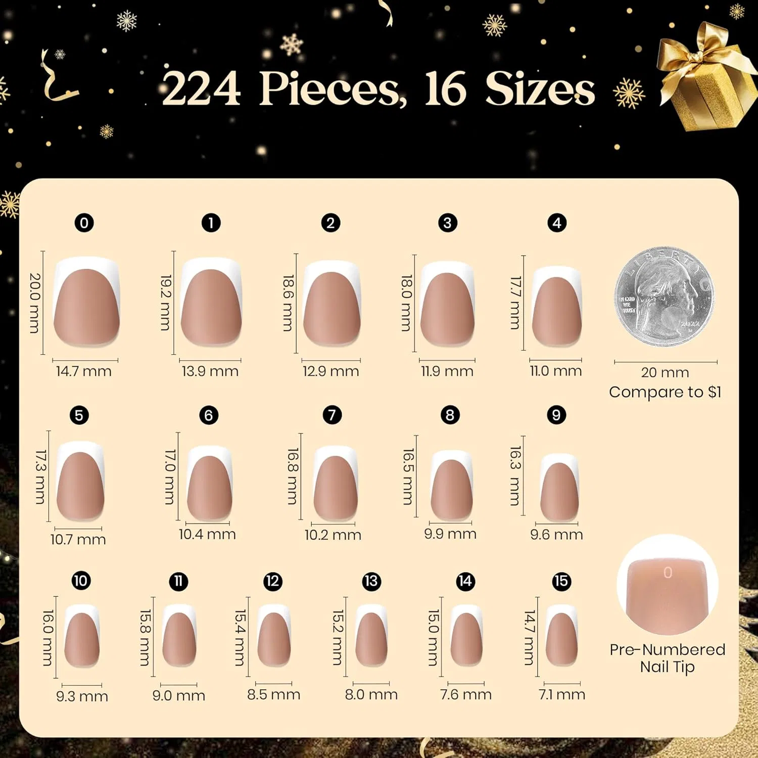 Накладные ногти «French Tip Press-on Nails» от Beetles Beetles Gel Polish — фото 4