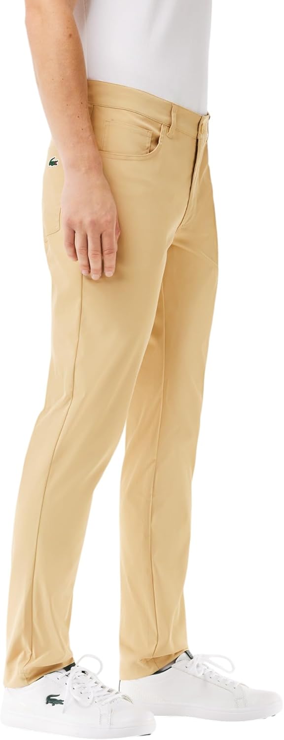 Мужские спортивные брюки для гольфа Lacoste Ultra Dry Slim Fit, Croissant — фото 2