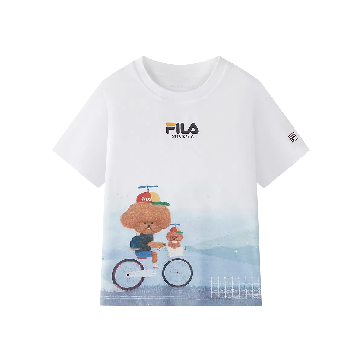 Футболка с коротким рукавом с принтом, детская FILA KIDS, All Over Print