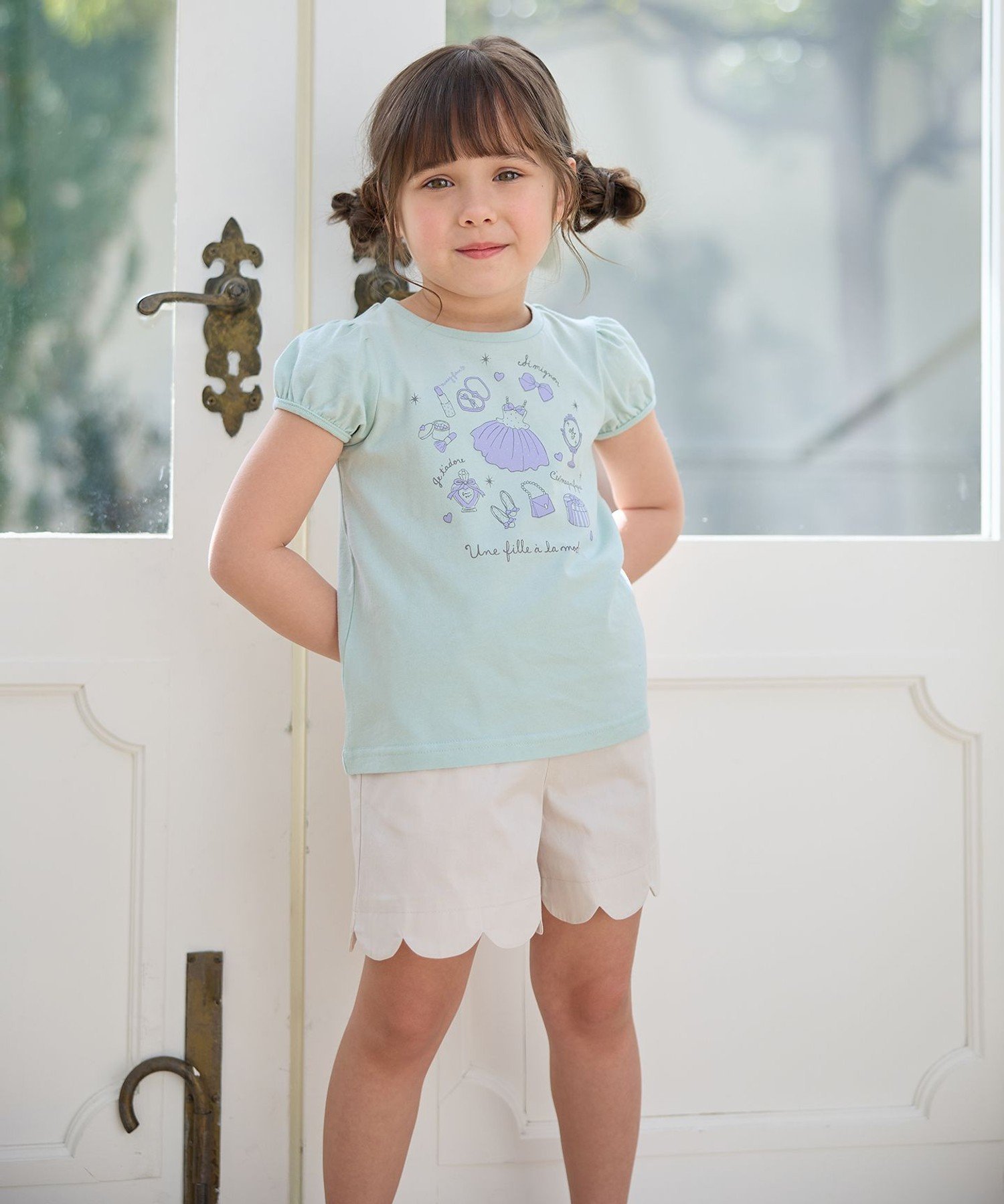 Футболка с коротким рукавом и принтом «7 дней» ANY KIDS, Mint x Cosmetics [062] — фото 3