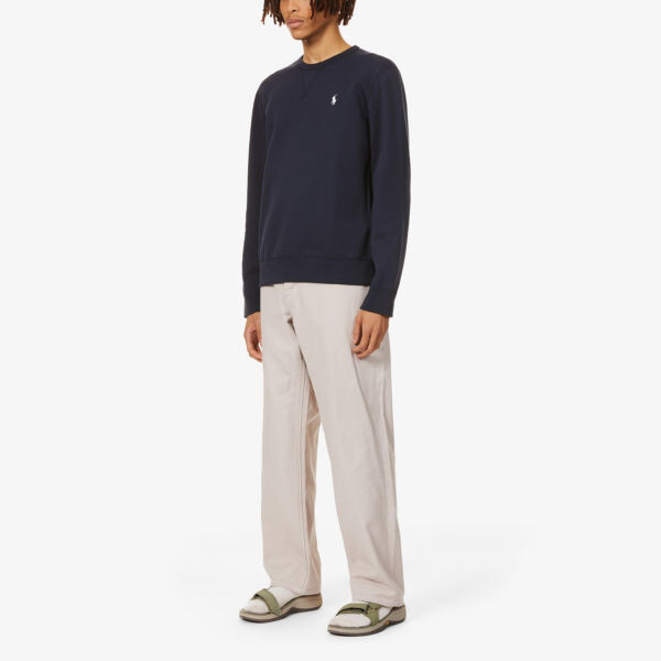 

Джемпер двойной вязки с длинными рукавами Polo Ralph Lauren, темно-синий