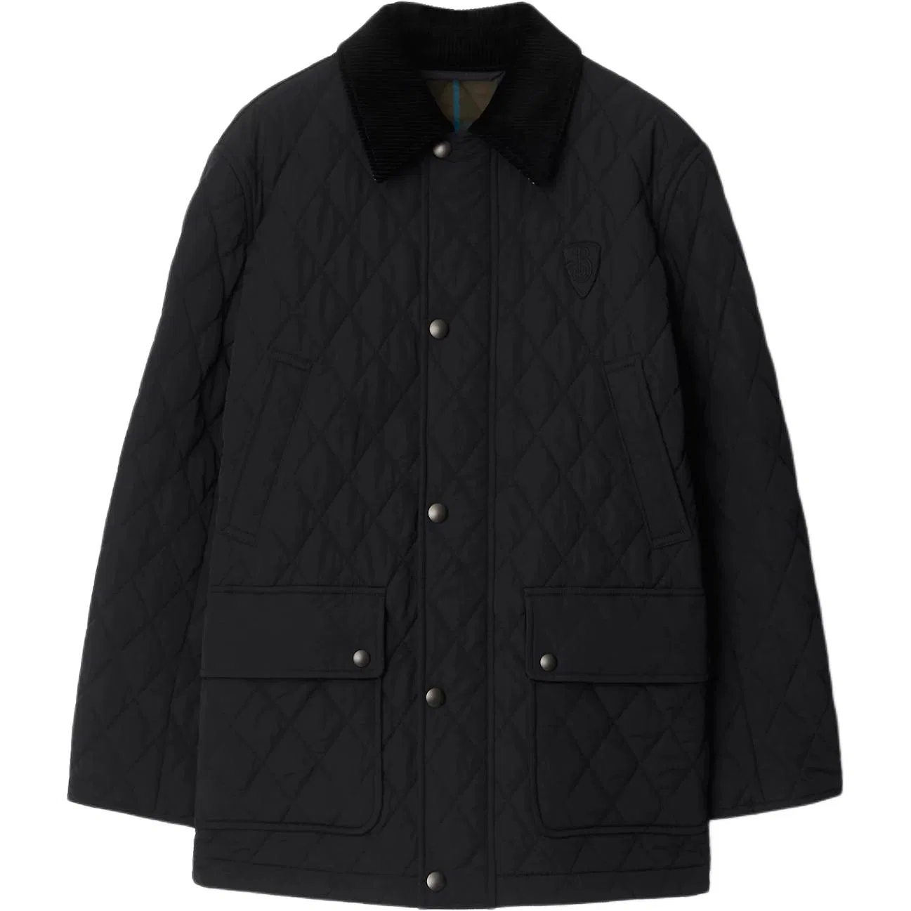 Пуховик Burberry, женский, черный, повседневный стиль