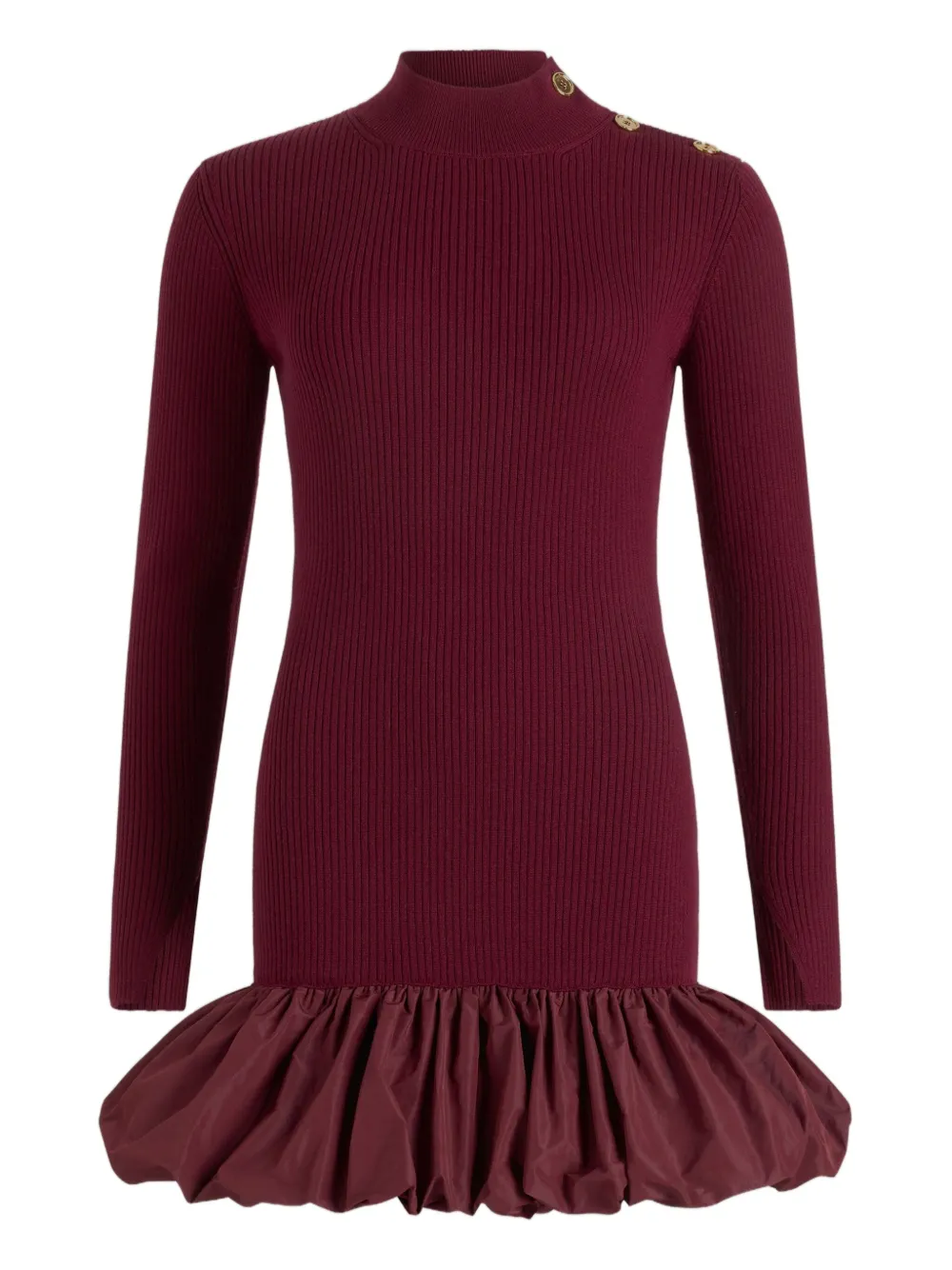 

Платье мини в рубчик PATOU, красный