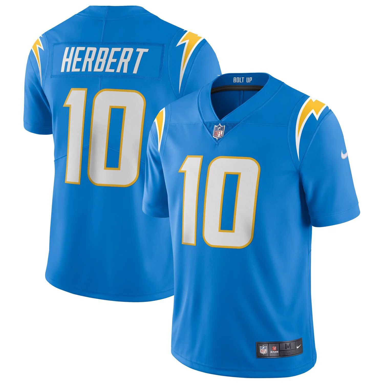 

Мужское джерси Justin Herbert Powder Blue Los Angeles Chargers Vapor Limited Nike