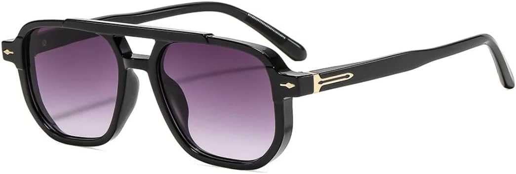 

Женские винтажные солнцезащитные очки, модные, с прозрачными градиентными линзами, защита от УФ-излучения UV400; мужские очки с заклепками, в стиле панк-ретро VFDHN, 6090-c3