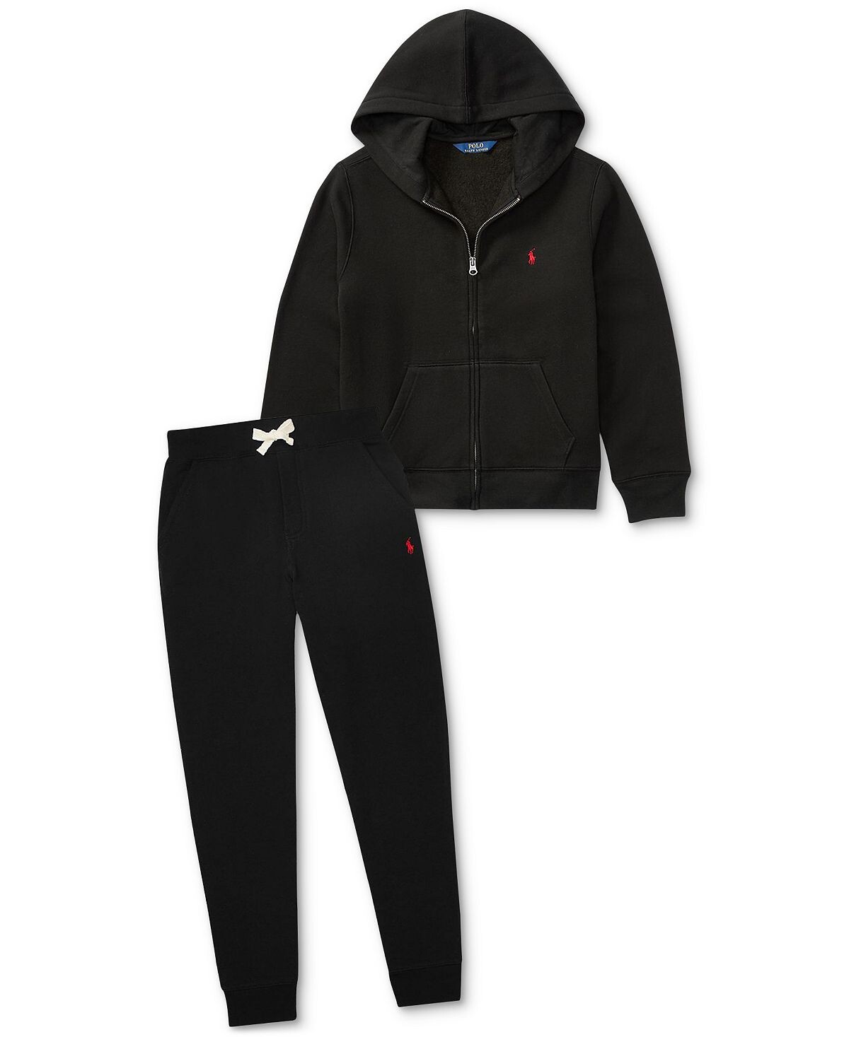 Джоггеры из хлопкового флиса на шнурке для больших мальчиков Polo Ralph Lauren — фото 3