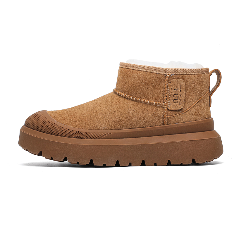 

WEISHIBANGWEI Унисекс короткие зимние сапоги верблюжий, цвет Camel