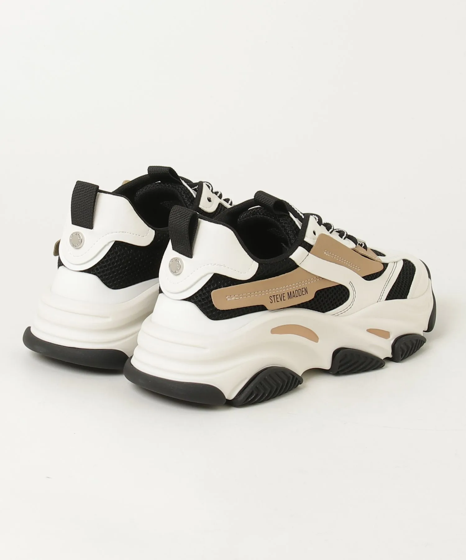Мужские кроссовки с объемной подошвой POSSESSION-M-RS STEVE MADDEN черные — фото 2