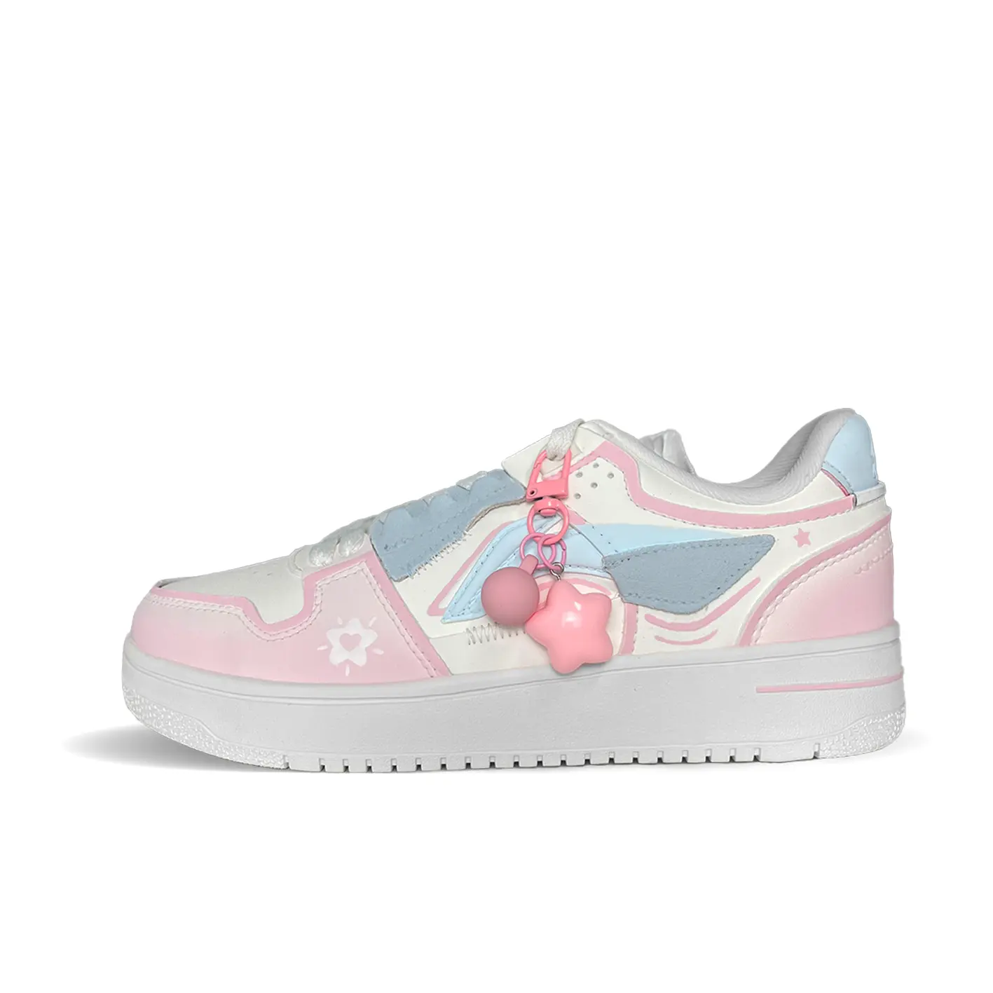 

Кроссовки LINING Tianji 2.0 Skateboarding Shoes Women's Low-top Pink And Blue, розовый