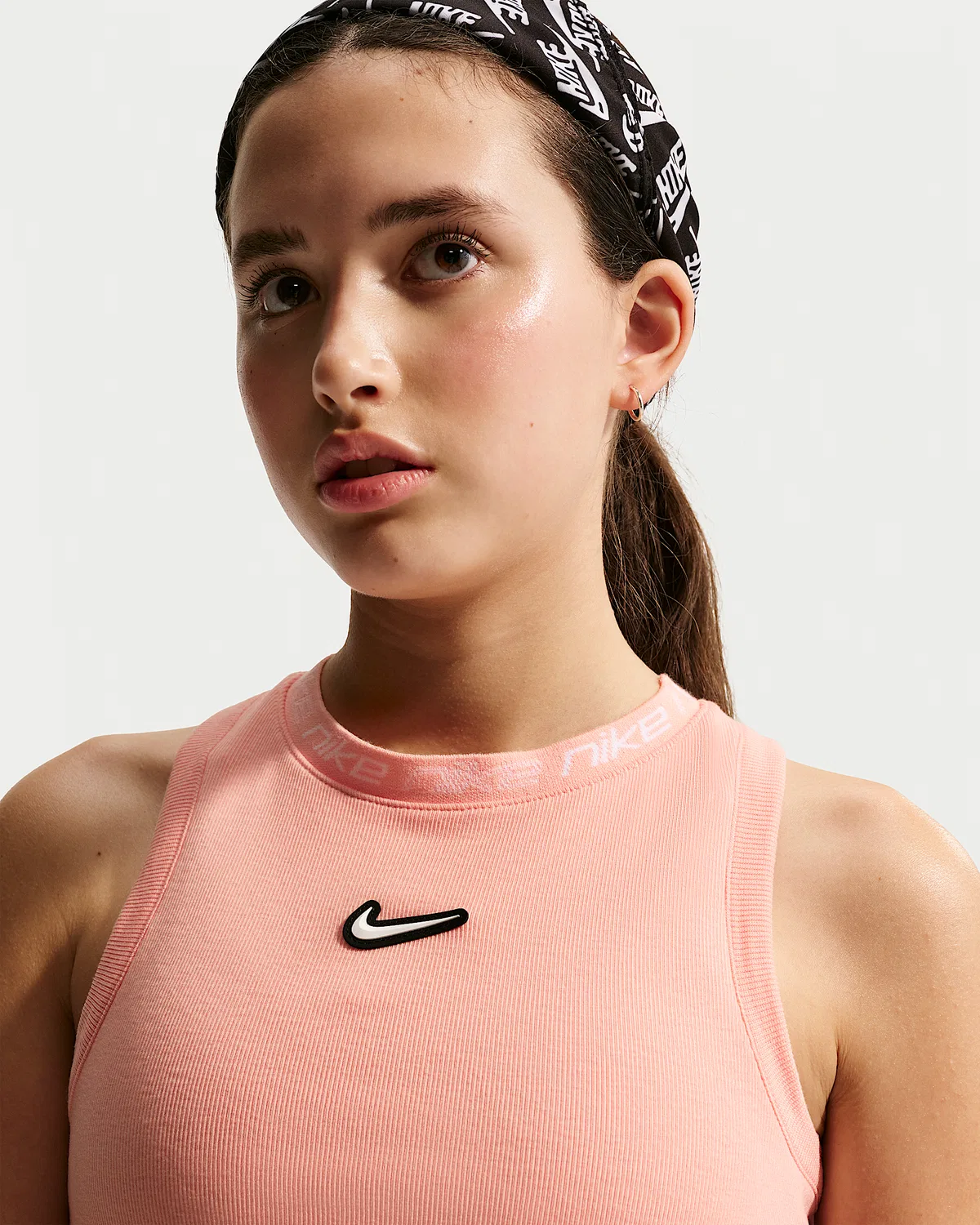 Детский (девочки) топ-майка Dri-FIT Nike Sportswear, Arctic Orange — фото 3