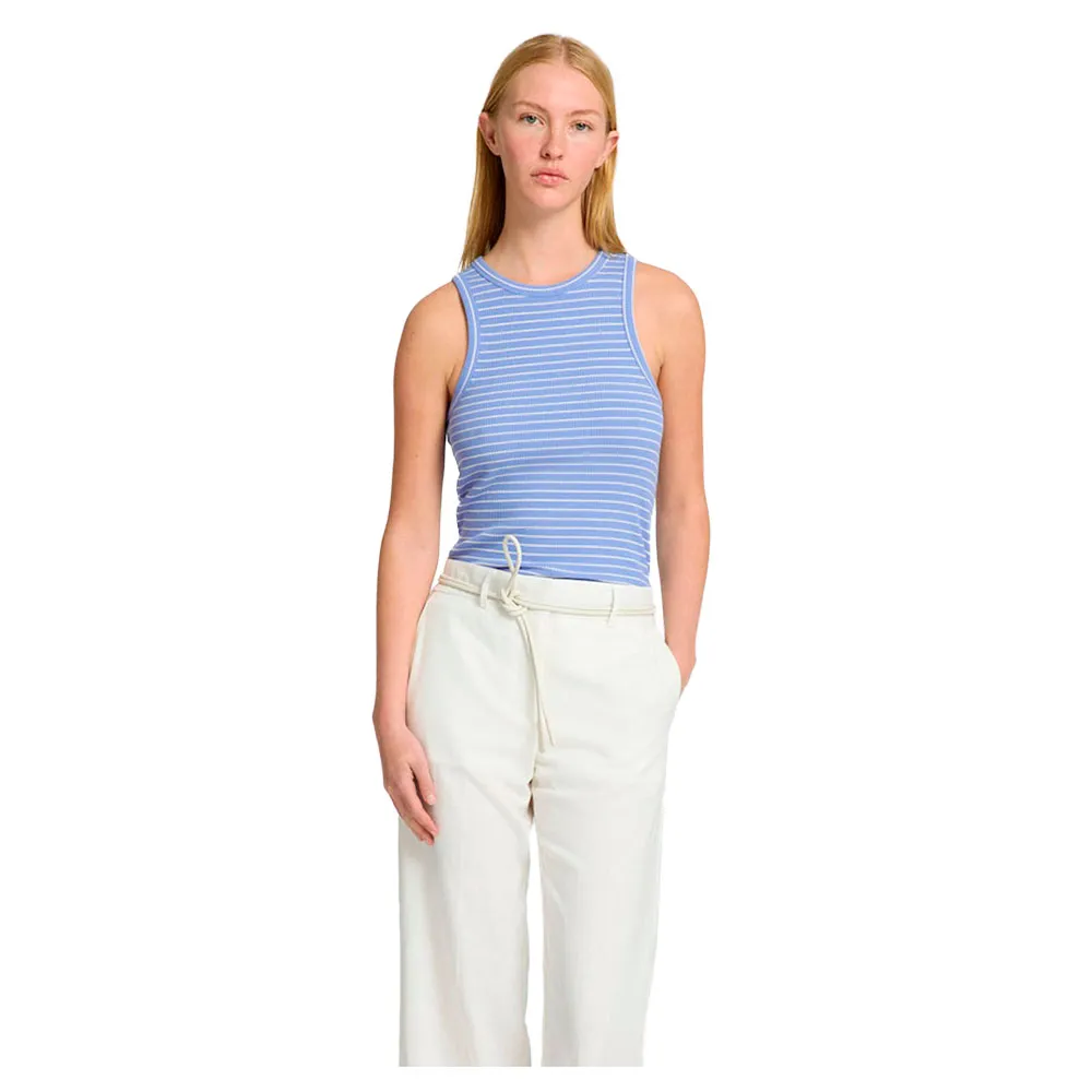 

Футболка без рукавов Selected Anna Striped, синий