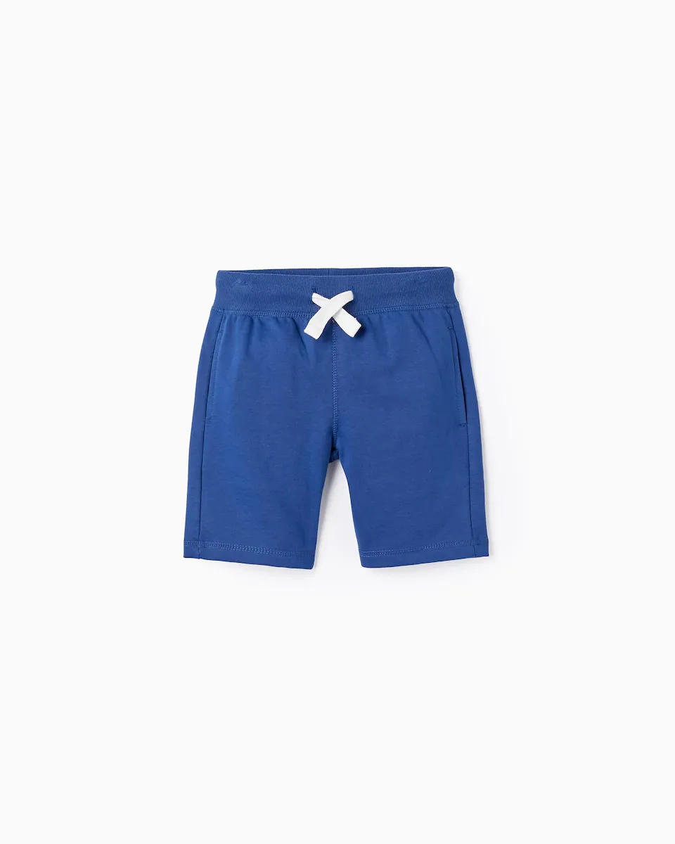 

Шорты-бермуды для мальчиков с эластичным поясом и кулиской Zippy, тёмно-синий