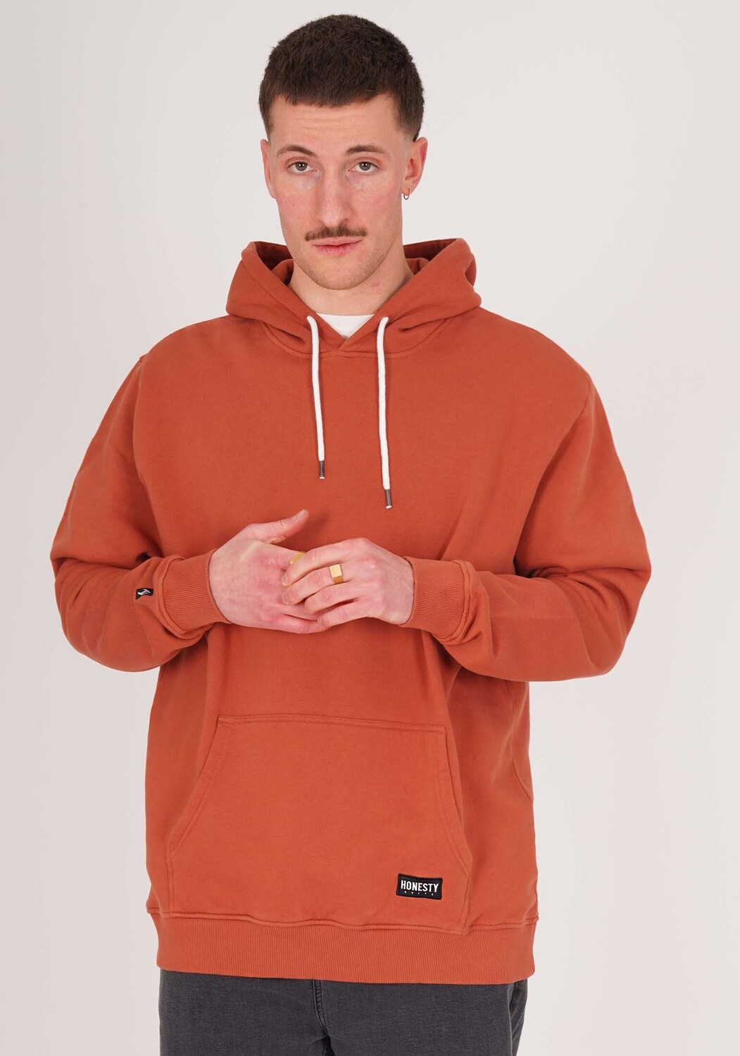 

Толстовка HONESTY RULES Kapuzenpullover Basic, цвет burned-brick