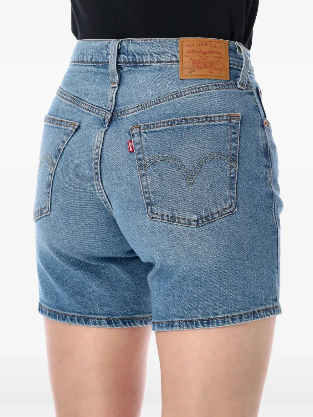 Джинсовые шорты средней посадки 501 Levi'S, синий — фото 3