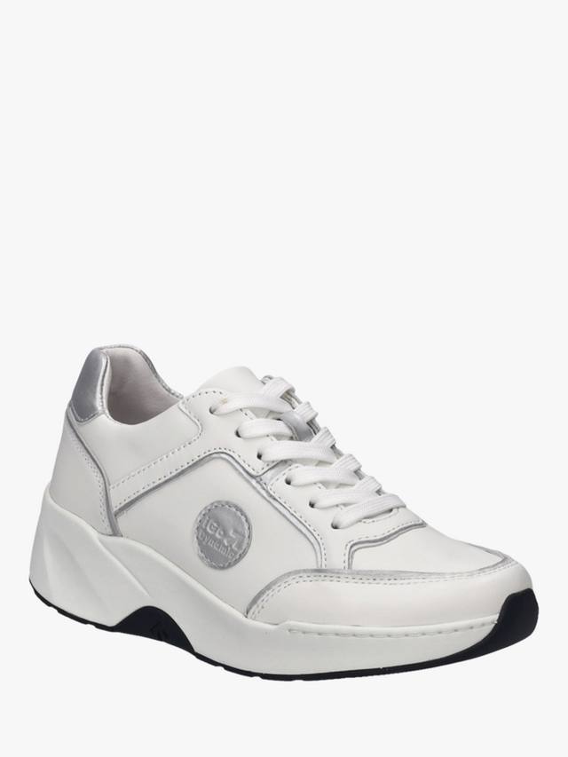 Кожаные кроссовки на шнуровке lissi 12 Josef Seibel, цвет White/Silver — фото 3