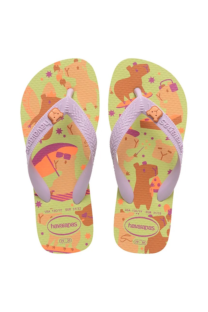 

Детские шлепанцы KIDS FANTASY Havaianas, зеленый