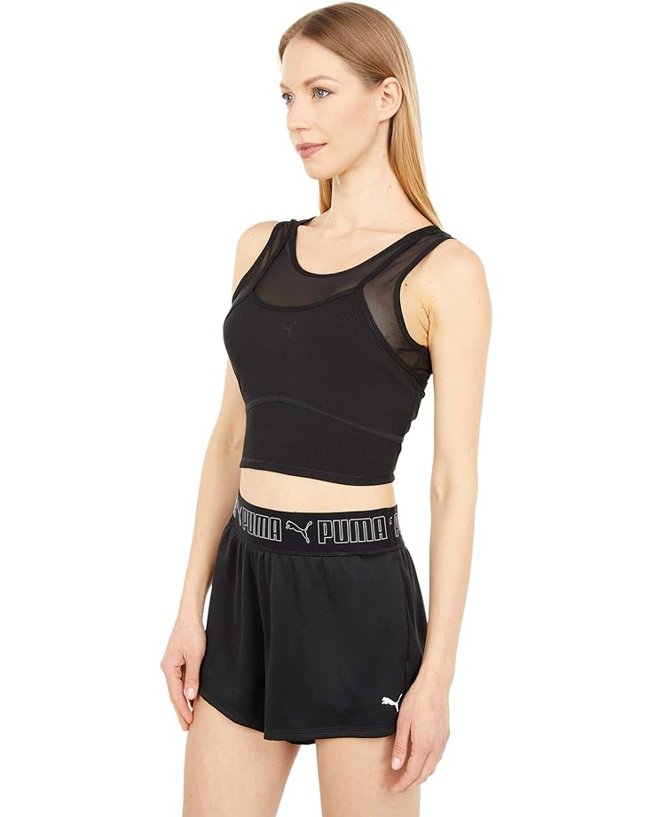 

Топ PUMA Studio Layered Crop Top, цвет Puma Black