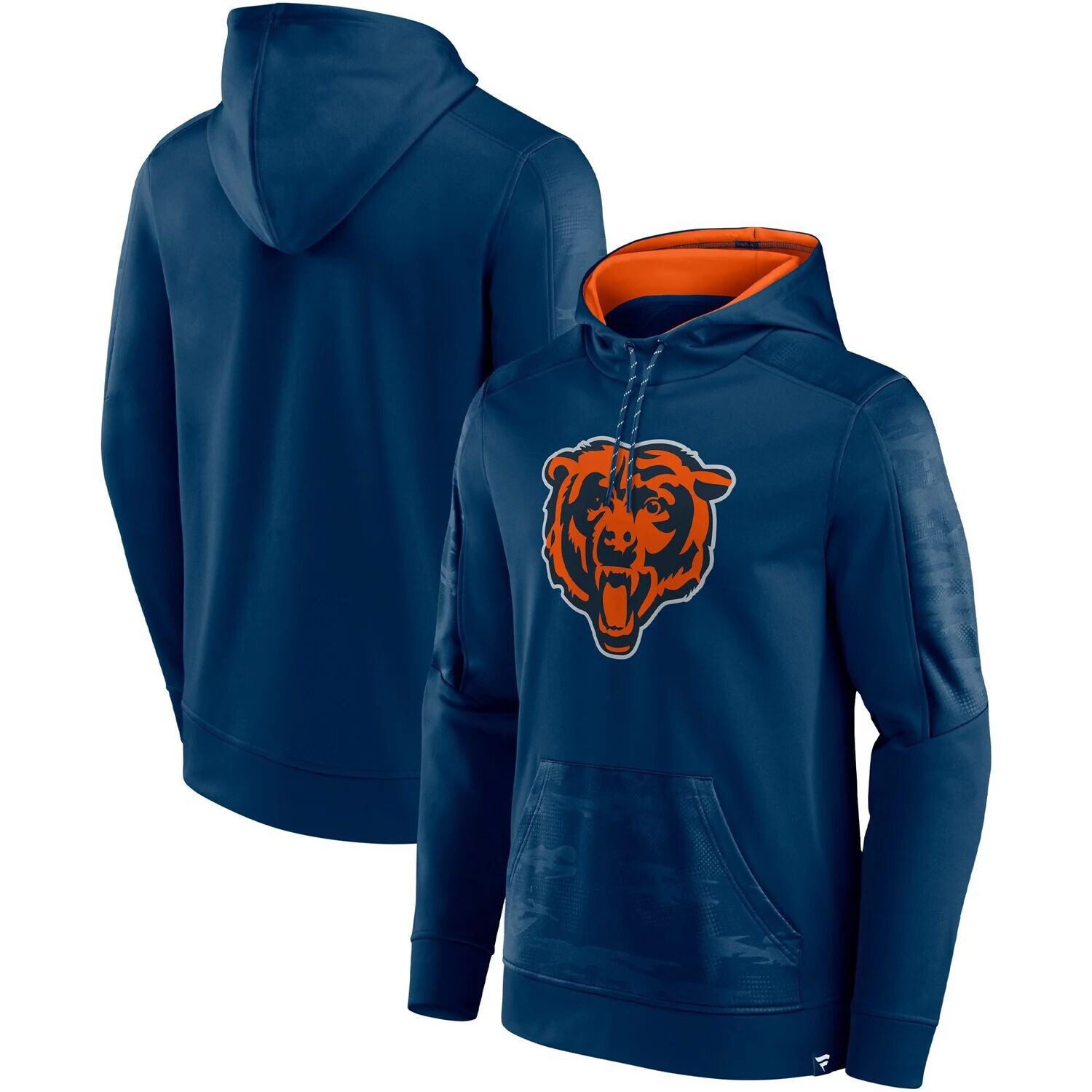 

Мужской темно-синий пуловер с капюшоном Fanatics Chicago Bears On The Ball