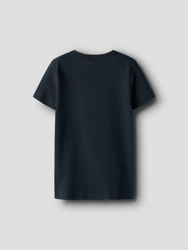 Name it Футболка NMFNAKAL S/S SLIM TOP темно-сапфирового цвета — фото 2