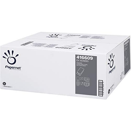 

Двухслойные зеленые бумажные салфетки V-образного сложения 24,5 x 23 см Papernet