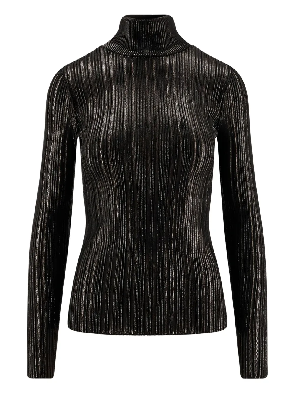 

Водолазка в рубчик Elisabetta Franchi, черный