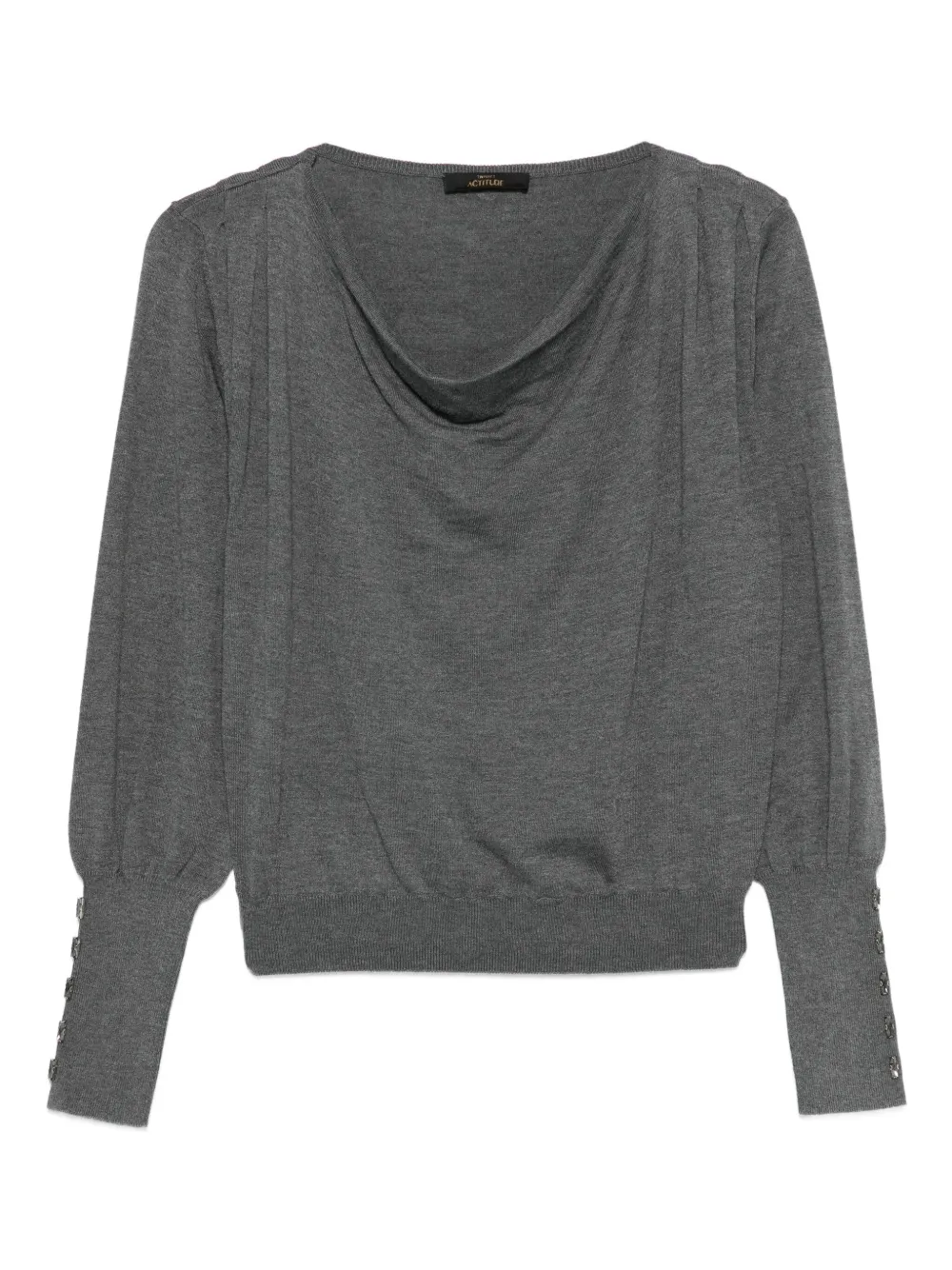 

Длиннорубашка на пуговицах Twinset, серый