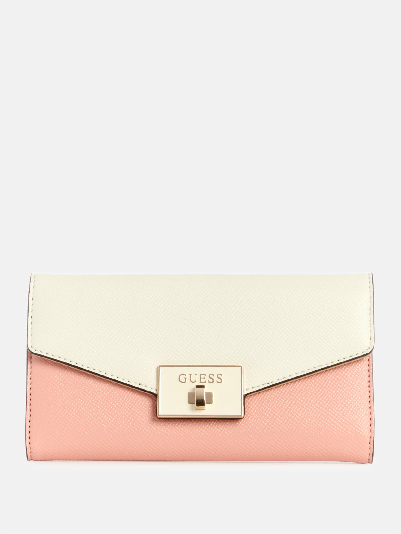 

Тонкий кошелек-клатч Aine Guess Factory, цвет rose multi