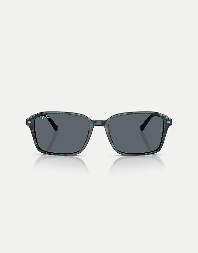 

Солнцезащитные очки Ray-Ban Raimond Square с синими линзами в прозрачном фантазийном сине-зеленом цвете