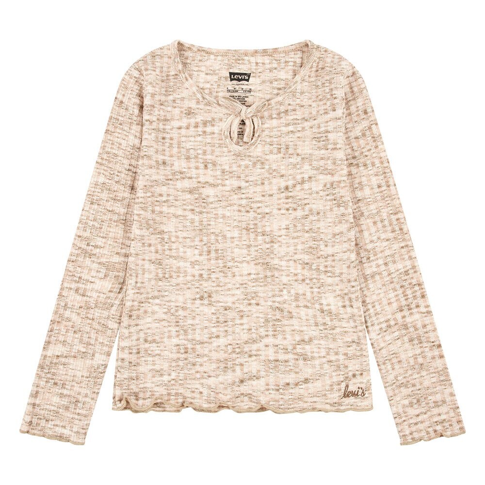 

Футболка Levi´s Space Dye Long Sleeve Round Neck, бежевый