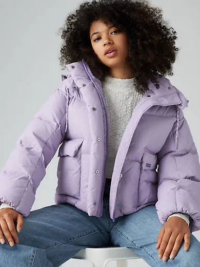 

Короткая куртка-пуховик в стиле вестерн Levi's, фиолетовый