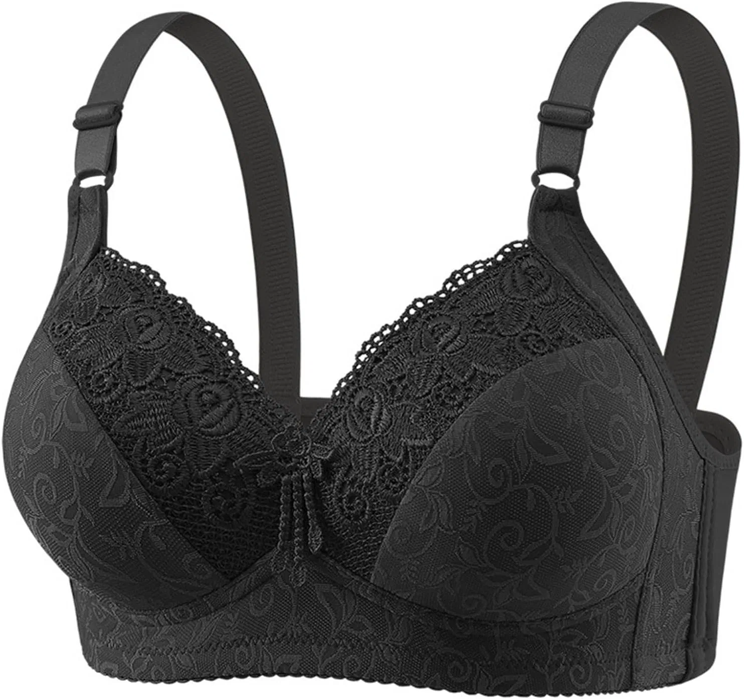 Бюстгальтер кружевной Women Wireless, Black