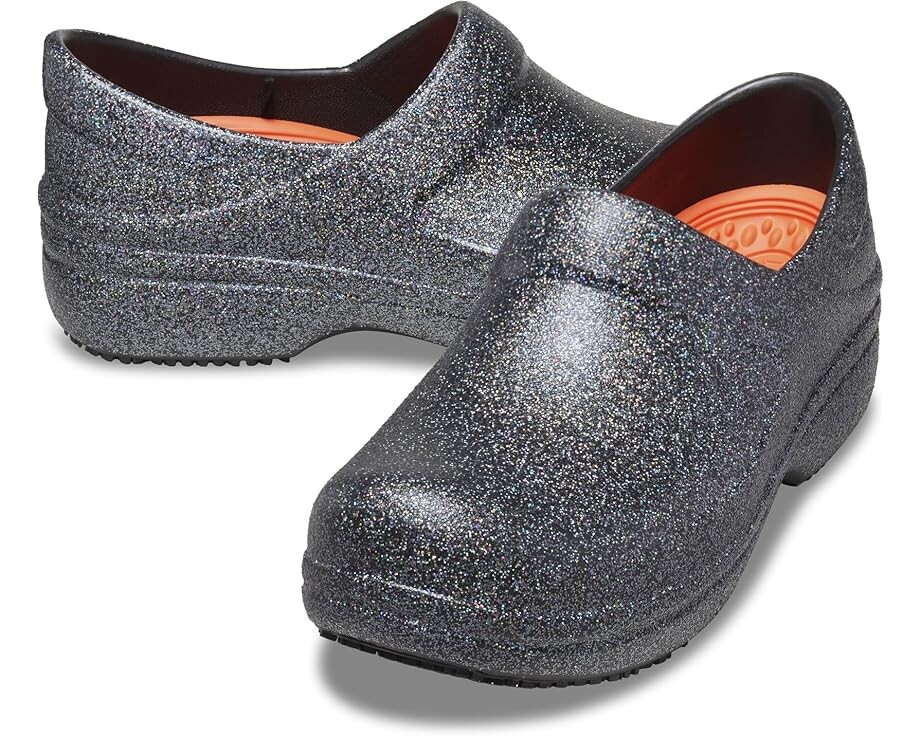 

Сабо Crocs Work Neria Pro II Literide Clog, цвет Black Glitter