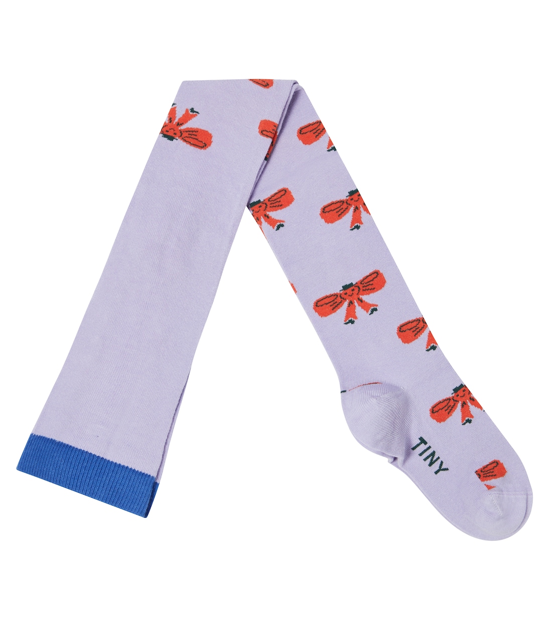 

Колготки Tiny Bow из хлопковой смеси Tinycottons, Light Lavender