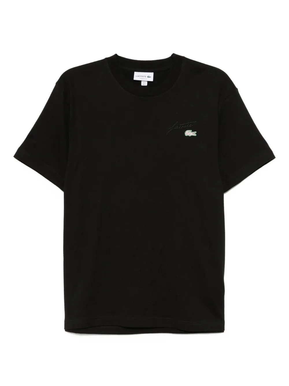 

Футболка с вышитым логотипом Lacoste, черный